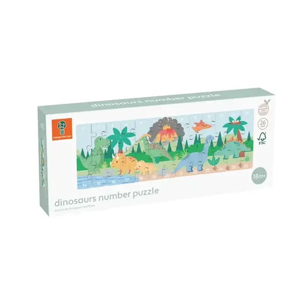 Orange Tree Toys Dinosaurs Number Puzzle